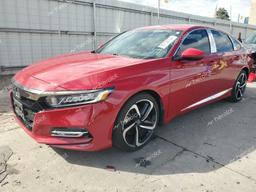 HONDA ACCORD SPO 2019 red  gas 1HGCV1F37KA000632 photo #2