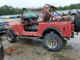 JEEP CJ-7 1986 red  gas 1JCUM87AXGT065643 photo #3