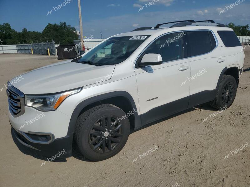 GMC ACADIA SLT 2018 white  gas 1GKKNULS5JZ149973 photo #1