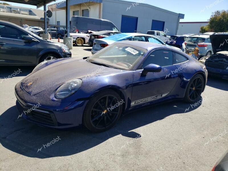 PORSCHE 911 CARRER 2021 blue  gas WP0AA2A94MS205115 photo #1