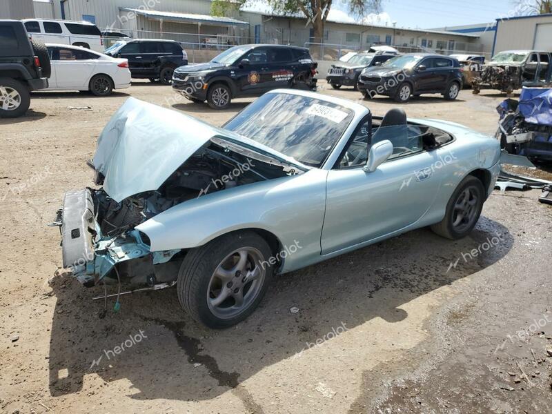 MAZDA MX-5 MIATA 2001 turquoise  gas JM1NB353010203718 photo #1