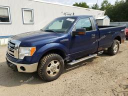 FORD F150 2009 blue  gas 1FTRF14WX9KB34624 photo #2