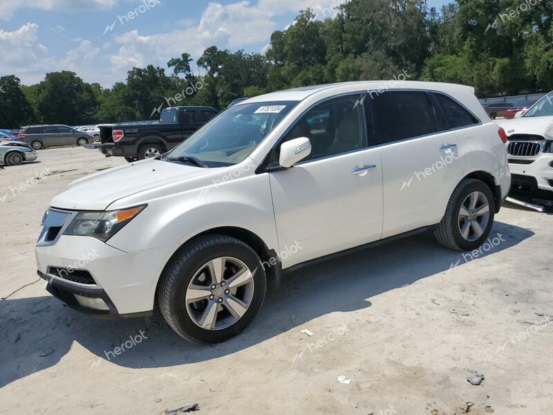 ACURA MDX 2012 white  gas 2HNYD2H25CH509701 photo #1