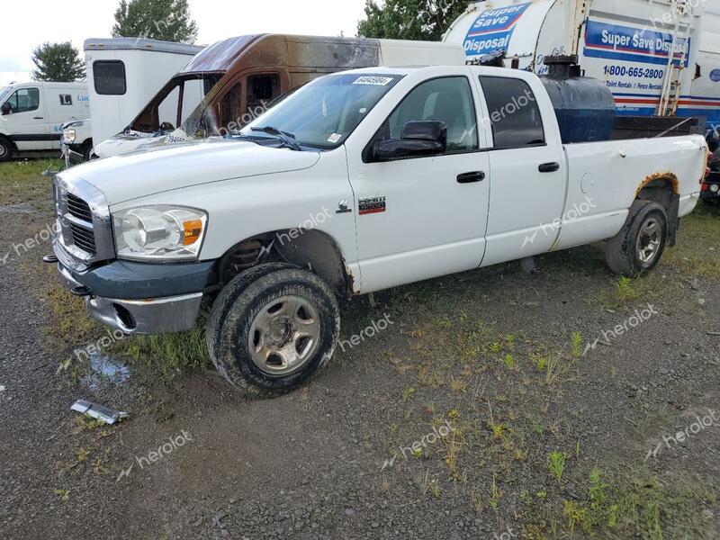 DODGE RAM 3500 S 2008 white crew pic diesel 3D7MX38A58G139453 photo #1