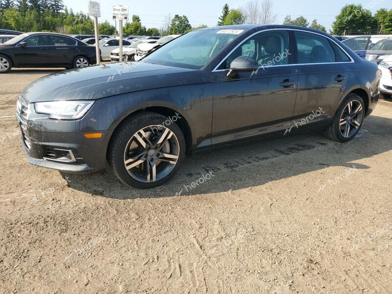 AUDI A4 TECHNIK 2017 gray sedan 4d gas WAUCNAF43HN018437 photo #1