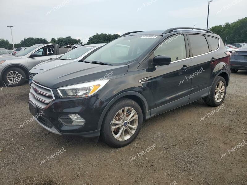 FORD ESCAPE SE 2018 black  gas 1FMCU0GD1JUB75342 photo #1