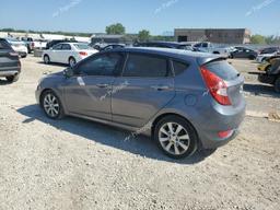 HYUNDAI ACCENT GLS 2013 silver hatchbac gas KMHCU5AE1DU138021 photo #3