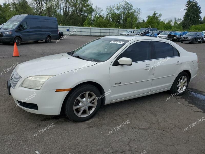 MERCURY MILAN 2008 white  gas 3MEHM01108R616449 photo #1