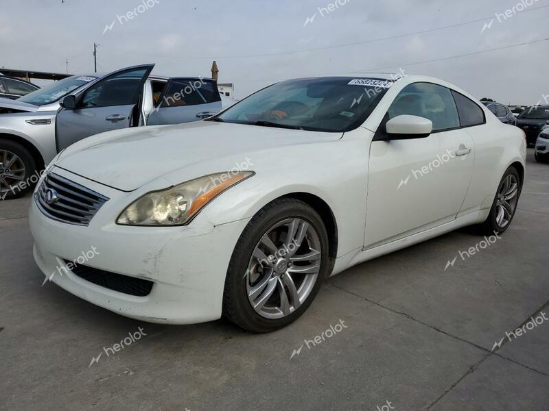 INFINITI G37 BASE 2008 white  gas JNKCV64E48M130728 photo #1