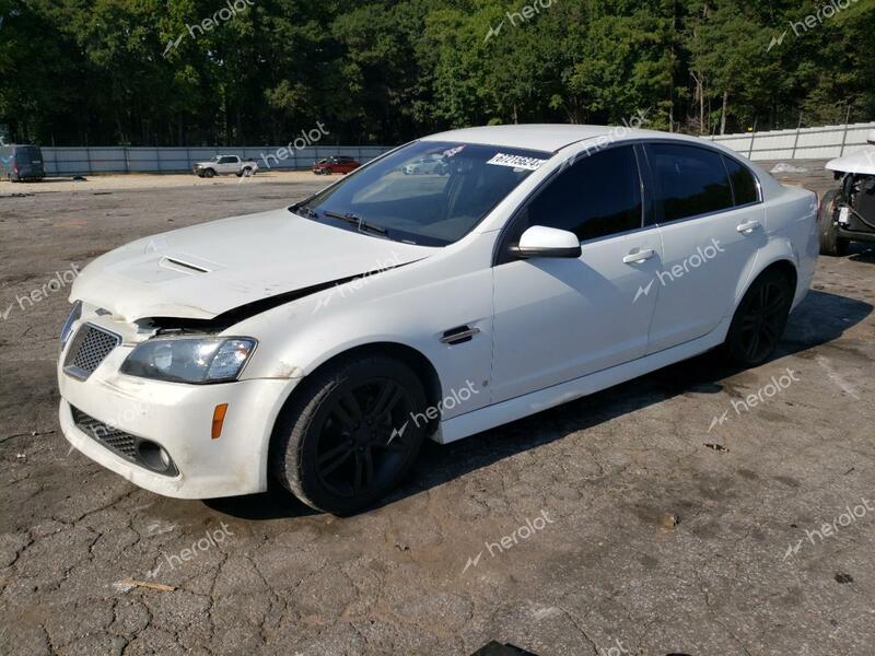 PONTIAC G8 2008 white  gas 6G2ER577X8L124967 photo #1