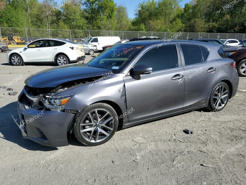 LEXUS CT 200 2015 gray  hybrid engine JTHKD5BH8F2249686 photo #1