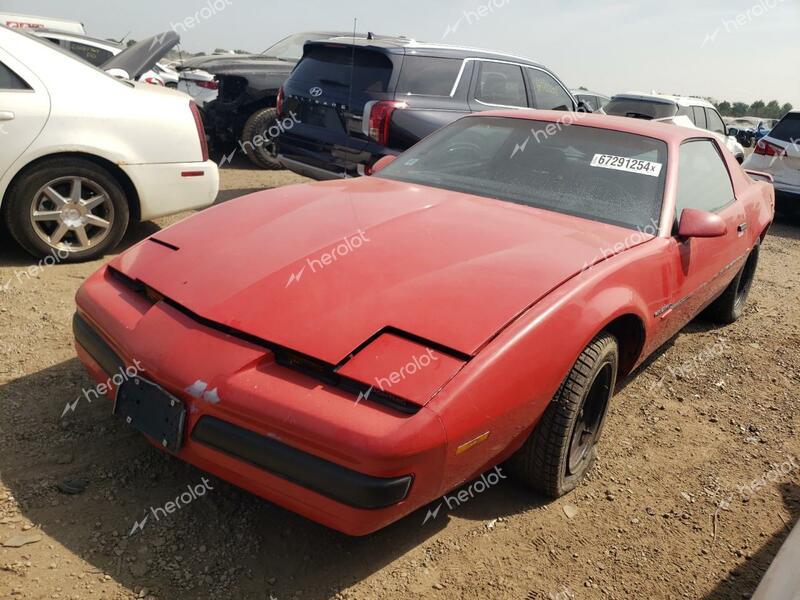 PONTIAC FIREBIRD 1988 red  gas 1G2FS21S1JL252070 photo #1