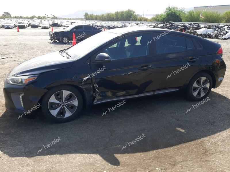 HYUNDAI IONIQ 2018 black  electric KMHC75LH7JU023823 photo #1