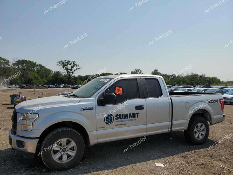 FORD F150 SUPER 2016 silver 4dr ext gas 1FTEX1EP4GFB00462 photo #1