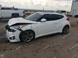 HYUNDAI VELOSTER T 2014 white coupe 3d gas KMHTC6AE4EU206466 photo #2