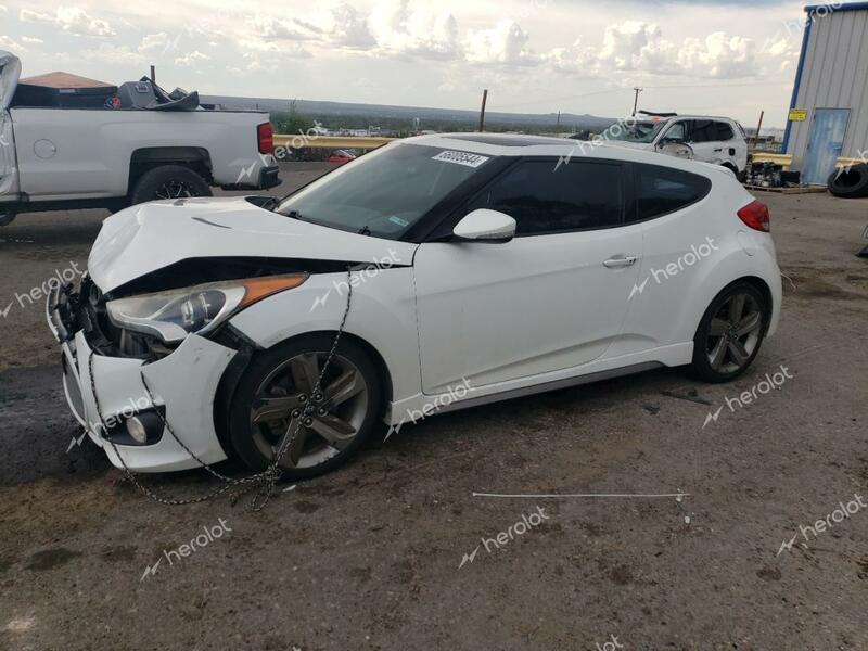 HYUNDAI VELOSTER T 2014 white coupe 3d gas KMHTC6AE4EU206466 photo #1