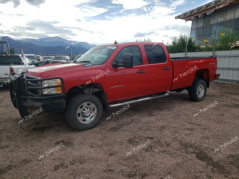 CHEVROLET 3500 HD 2008 red crew pic diesel 1GCHK33658F126118 photo #1