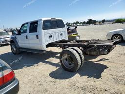 FORD F450 SUPER 2008 white crew cha diesel 1FDXW46R68ED22288 photo #3