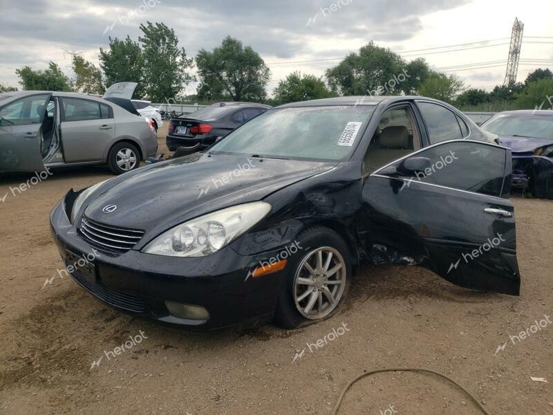 LEXUS ES 330 2004 black  gas JTHBA30G440020518 photo #1