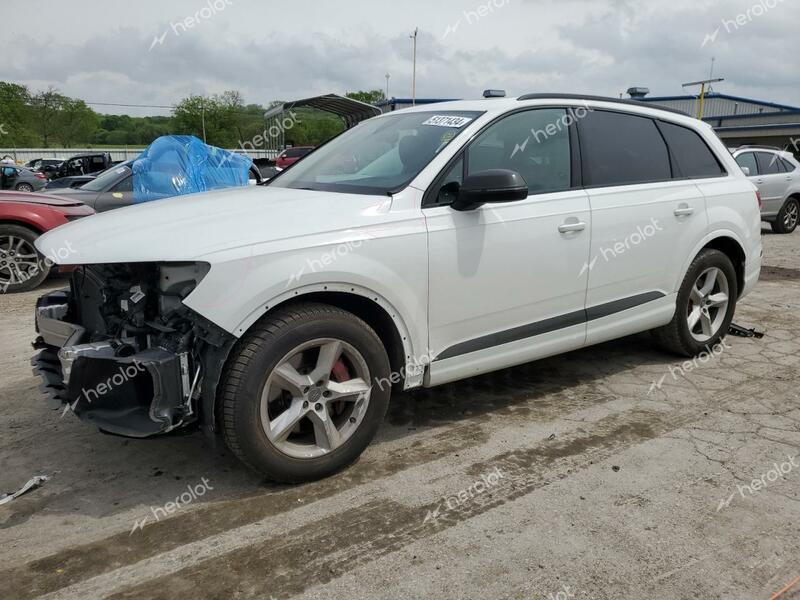 AUDI Q7 PRESTIG 2019 white  gas WA1VAAF73KD049762 photo #1