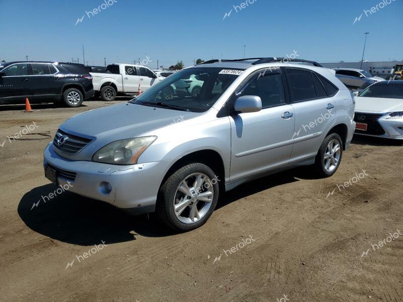 LEXUS RX 400H 2008 silver  hybrid engine JTJHW31U082069904 photo #1