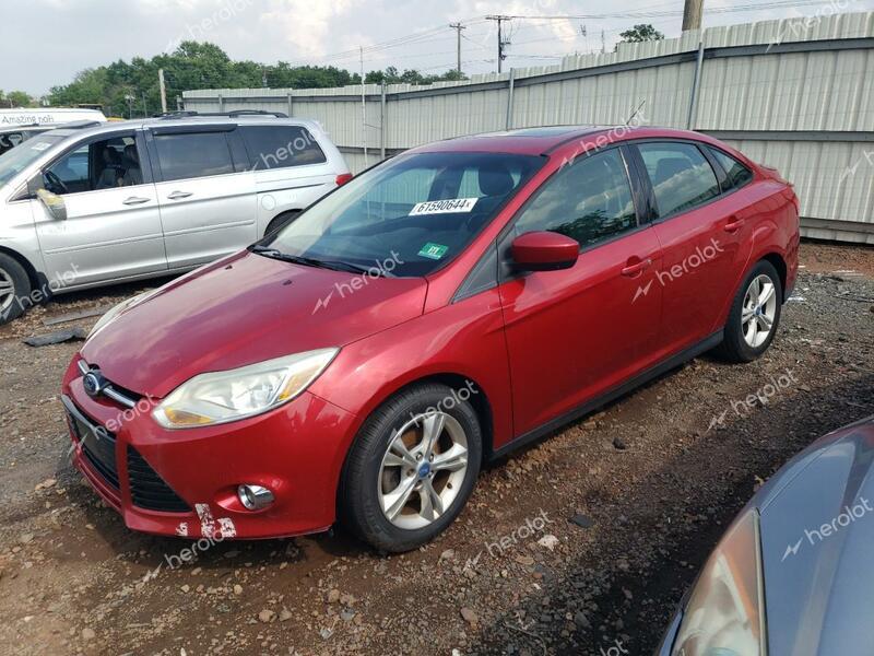 FORD FOCUS SE 2012 red  gas 1FAHP3F22CL101445 photo #1