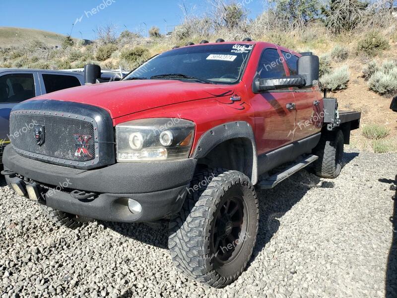 DODGE RAM 2500 2006 red crew pic diesel 3D7KS29C06G186127 photo #1