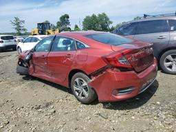 HONDA CIVIC LX 2019 red  gas 2HGFC2F63KH534473 photo #3