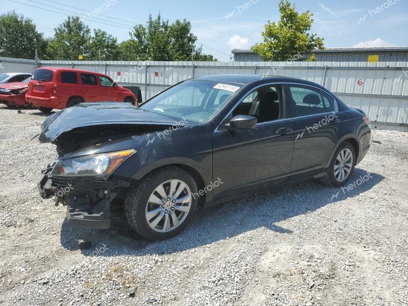 HONDA ACCORD EX 2012 black  gas 1HGCP2F75CA056296 photo #1