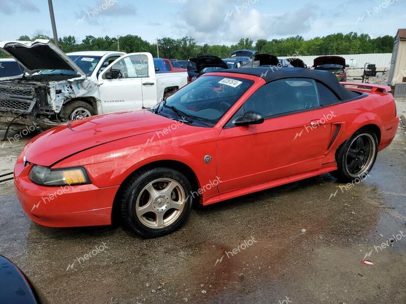 FORD MUSTANG 2004 red  gas 1FAFP44674F213550 photo #1