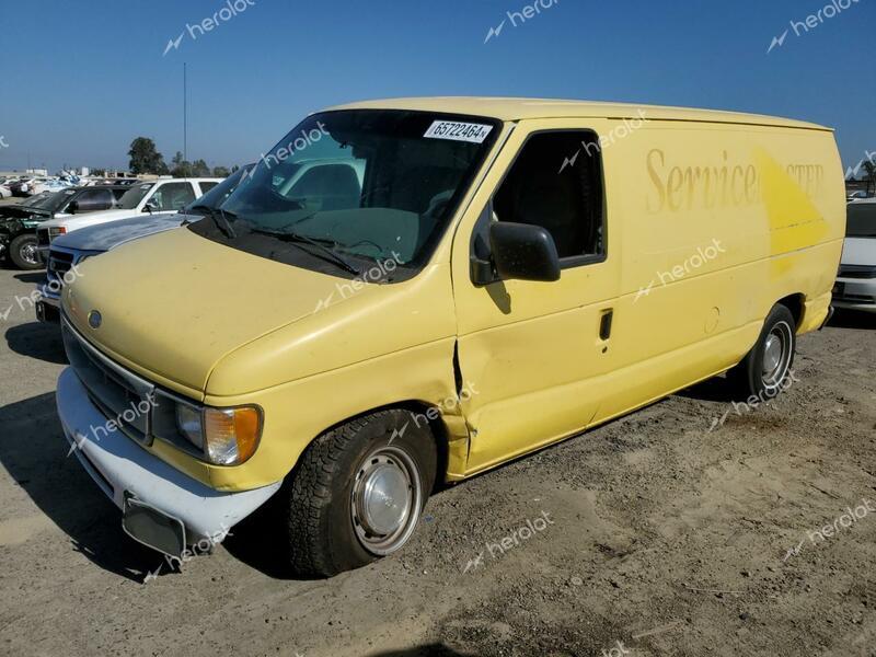 FORD ECONOLINE 2000 yellow cargo va gas 1FTRE1422YHA71949 photo #1