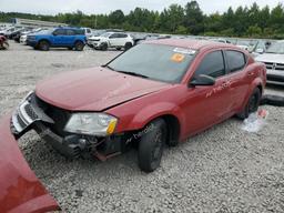 DODGE AVENGER SE 2013 red  gas 1C3CDZAB5DN632110 photo #2