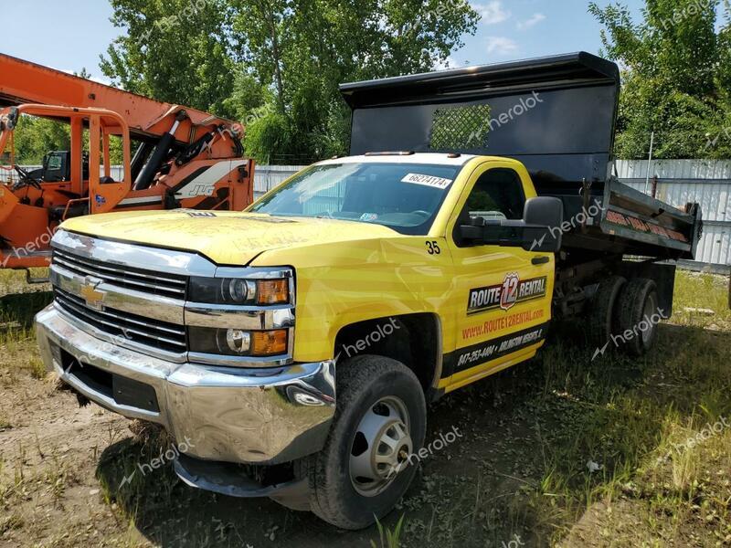 CHEVROLET SILVERADO 2015 yellow  flexible fuel 1GB3CYCGXFF568794 photo #1