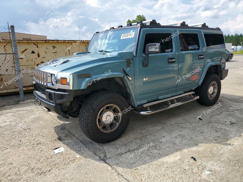 HUMMER H2 2007 green  gas 5GRGN23U17H101701 photo #1