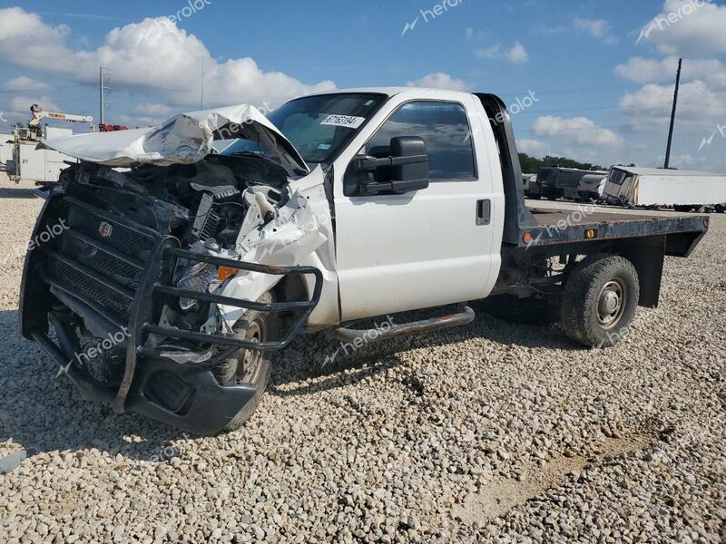 FORD F350 SUPER 2015 white pickup gas 1FTRF3B62FEA81376 photo #1