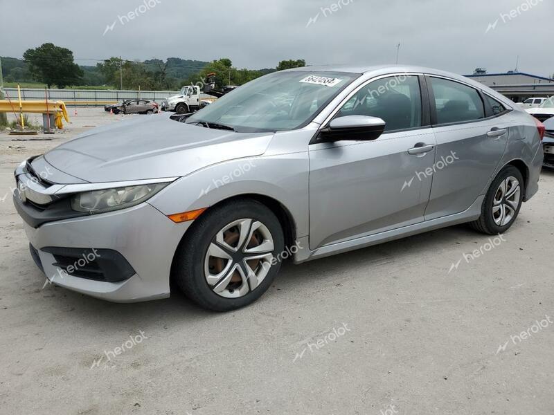 HONDA CIVIC LX 2016 silver sedan 4d gas 19XFC2F58GE015525 photo #1