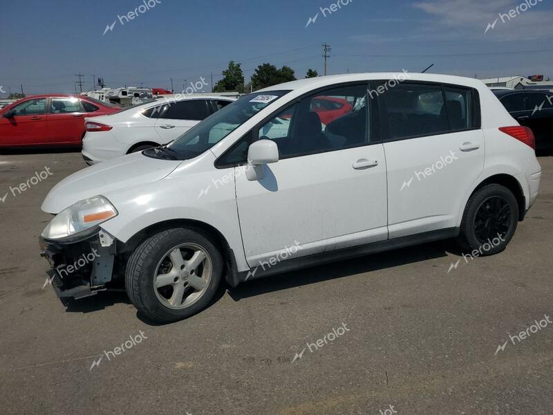 NISSAN VERSA S 2012 white hatchbac gas 3N1BC1CP3CK241744 photo #1