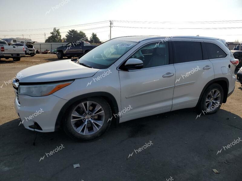 TOYOTA HIGHLANDER 2014 white  gas 5TDJKRFH0ES062860 photo #1