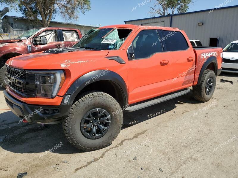 FORD F150 RAPTO 2023 orange  gas 1FTFW1RJXPFA96821 photo #1