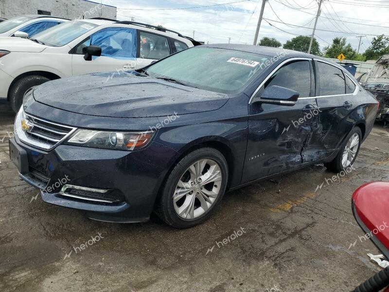 CHEVROLET IMPALA LT 2015 blue  gas 2G1125S37F9134224 photo #1