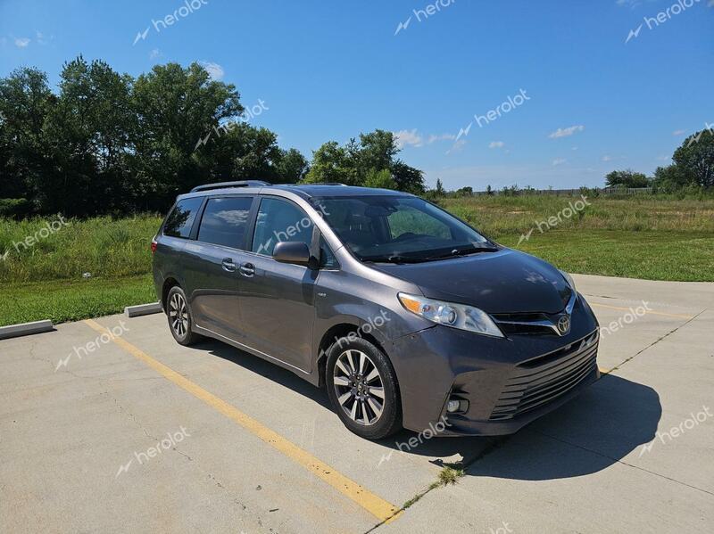 TOYOTA SIENNA XLE 2018 charcoal  gas 5TDDZ3DC1JS197045 photo #1