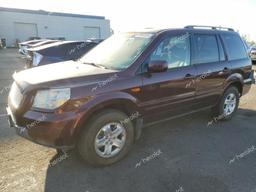 HONDA PILOT VP 2008 burgundy 4dr spor gas 5FNYF28248B022521 photo #2