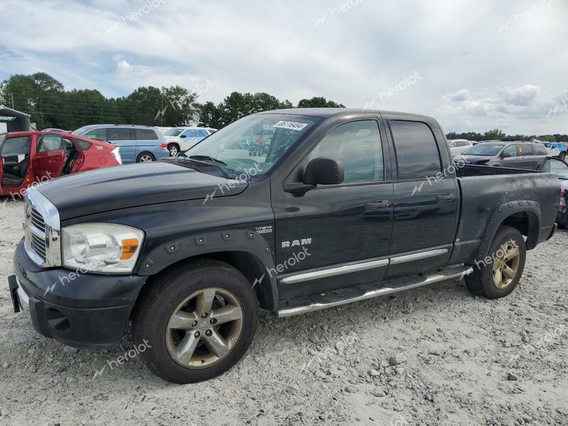 DODGE RAM 1500 S 2008 black crew pic gas 1D7HU18218S566063 photo #1