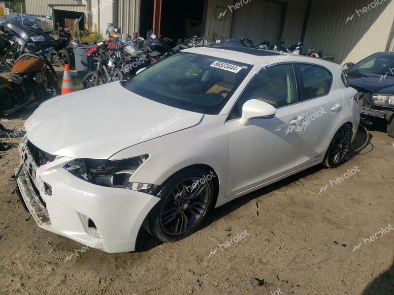 LEXUS CT 200 2014 white  hybrid engine JTHKD5BH2E2175986 photo #1