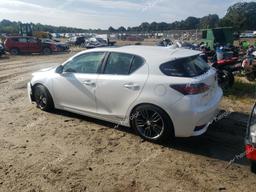 LEXUS CT 200 2014 white  hybrid engine JTHKD5BH2E2175986 photo #3