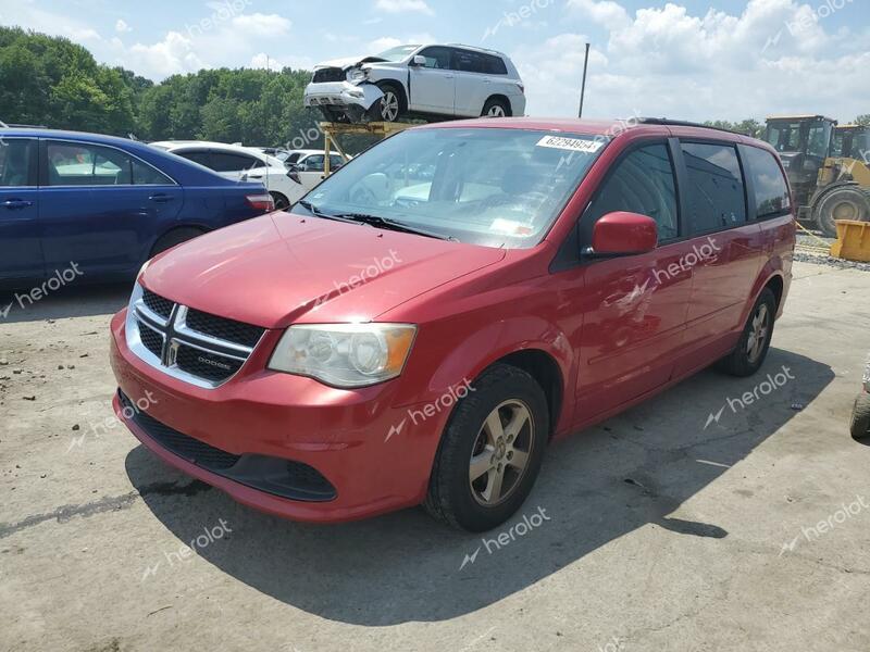 DODGE GRAND CARA 2012 red  flexible fuel 2C4RDGCG8CR211129 photo #1