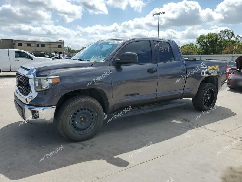 TOYOTA TUNDRA DOU 2019 gray  gas 5TFRM5F15KX137146 photo #1