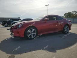 LEXUS RC 200T 2016 red  gas JTHHA5BC7G5003994 photo #2