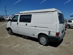 VOLKSWAGEN EUROVAN CA 1995 white  gas WV2EE0704SH002398 photo #3