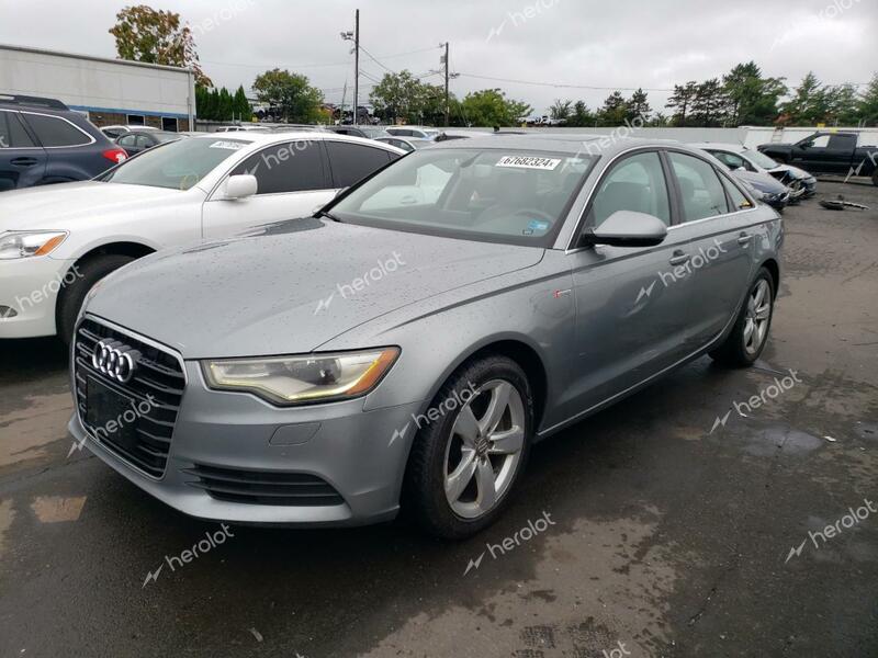 AUDI A6 PREMIUM 2012 gray sedan 4d gas WAUGGAFCXCN062673 photo #1